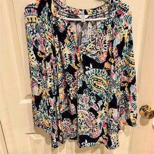 Colorful Patterned Women's long Top